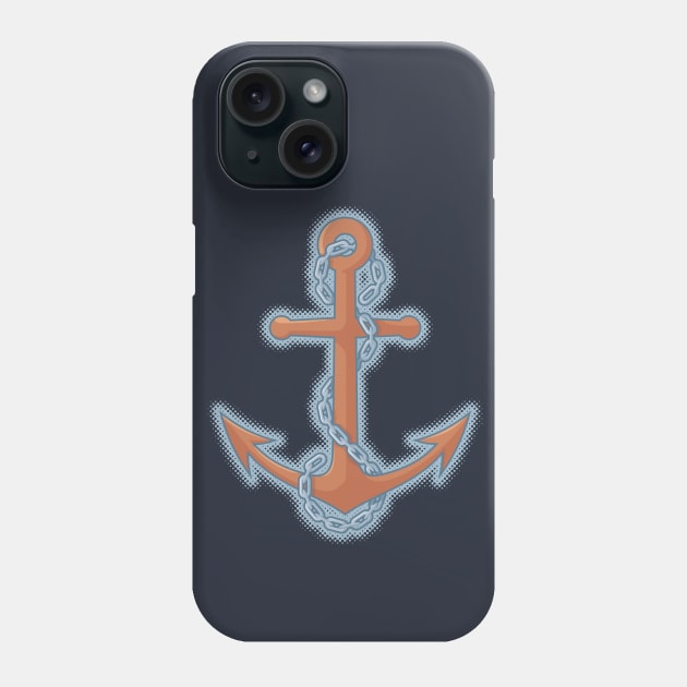 Anchor with Chain Phone Case by sifis