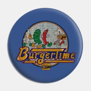 BurgerTime And Friend 1982 Pin