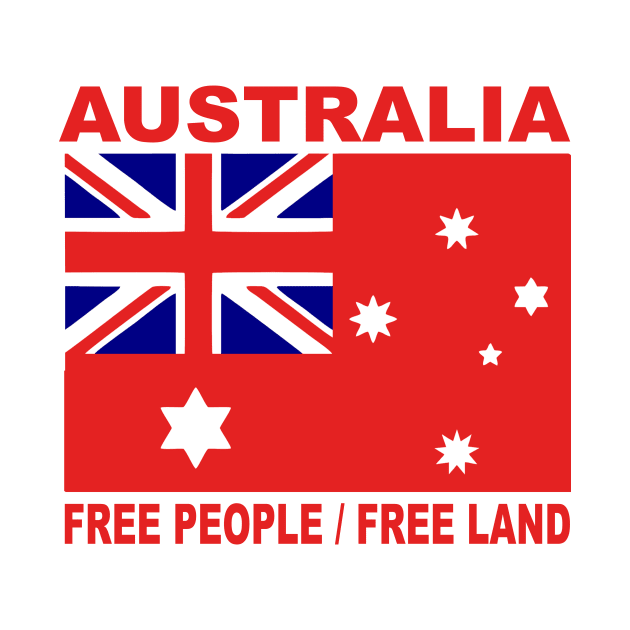 1901 Australian land flag free people 3:2 ratio by pickledpossums