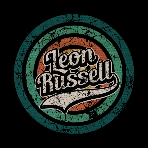 Leon Russell // Retro Circle Crack Vintage by People Mask