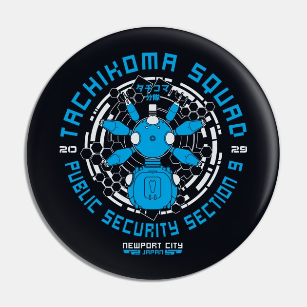 Tachikoma Squad Pin by pigboom