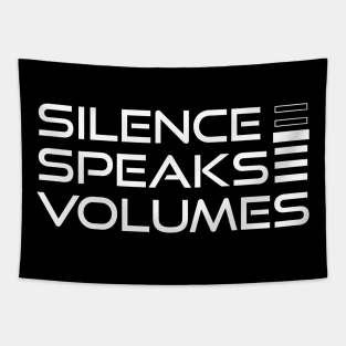 "Silence Speaks Volumes" Viking Motivation Tapestry