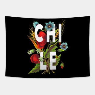 Chile Proud Flag, Chile gift heritage, Chilean girl Boy Friend Chileno Tapestry