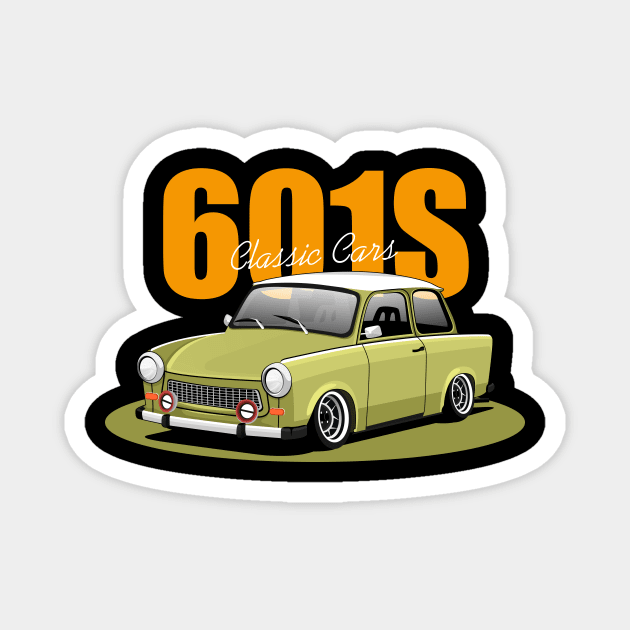 Trabant 601 Classic Cars Magnet by masjestudio