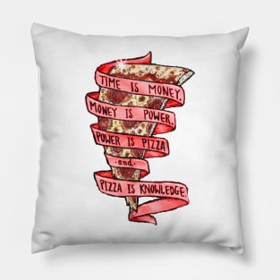 Trust in red pizza Pillow