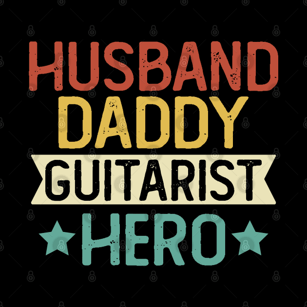 Husband Daddy Guitarist Hero Gift Guitarist Dad Gift by mommyshirts