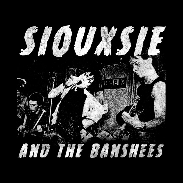 Vintage Distressed Siouxsie and the Banshees | Post Punk Vintage Design by LilGhostees