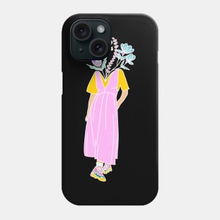 Women flowers dark Phone Case