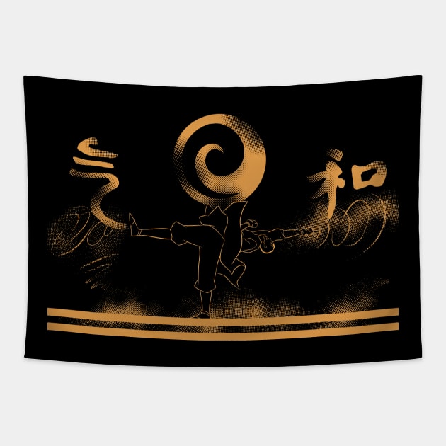 Aang Airbending Tapestry by Silentrebel