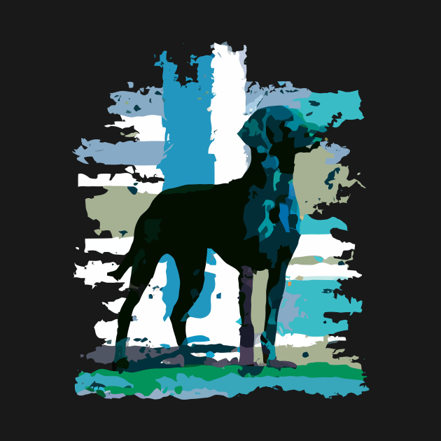 English Pointer Dog Art by Furrban