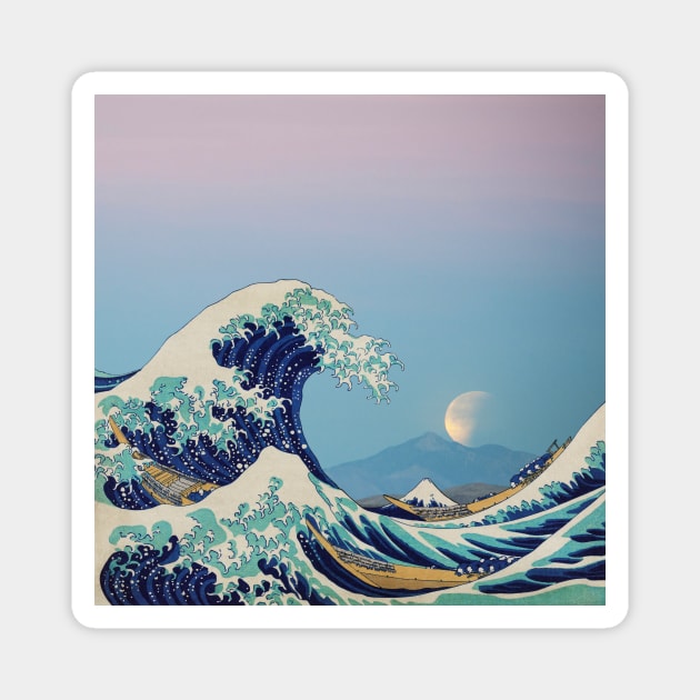 The Great Wave - Moon Magnet by creativewrld