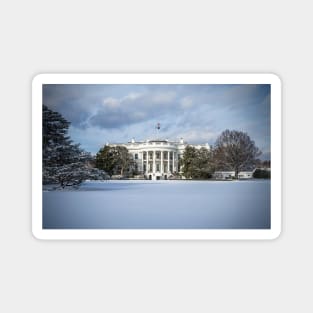 Winter at 1600 Pennsylvania Ave Magnet