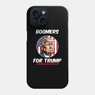 Boomers For Trump Keeg America President 2024 Phone Case