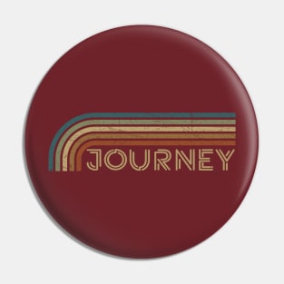 Journey Retro Stripes Pin