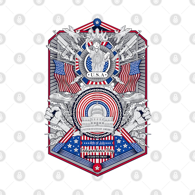 United States 4 Th July Theme by Mako Design 