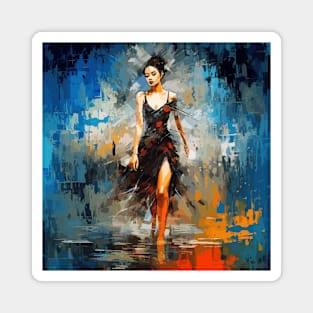 rebel adventurer, swimming wallart v1 Magnet