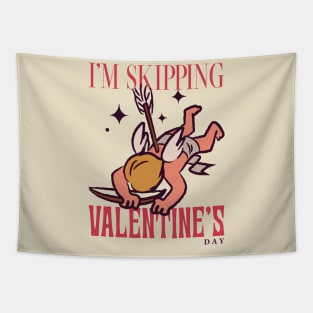 Skipping Valentine's Day Dead Cupid Tapestry
