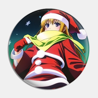 Santa Girl Pin