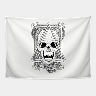 The Uncle skull Tapestry