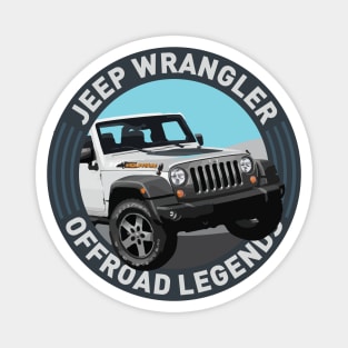 4x4 Offroad Legends: Jeep Wrangler Mountain Magnet