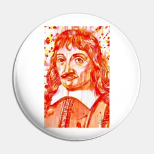 DESCARTES -watercolor portrait .1 Pin