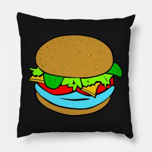 Alien meat burger Pillow