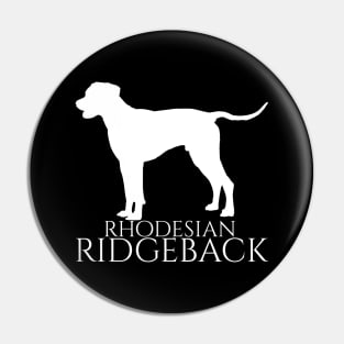 Rhodesian Ridgeback South Africa Flag White Pin