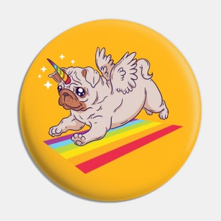 Pug Unicorn Pin