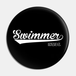 Swimmer Inside Pin