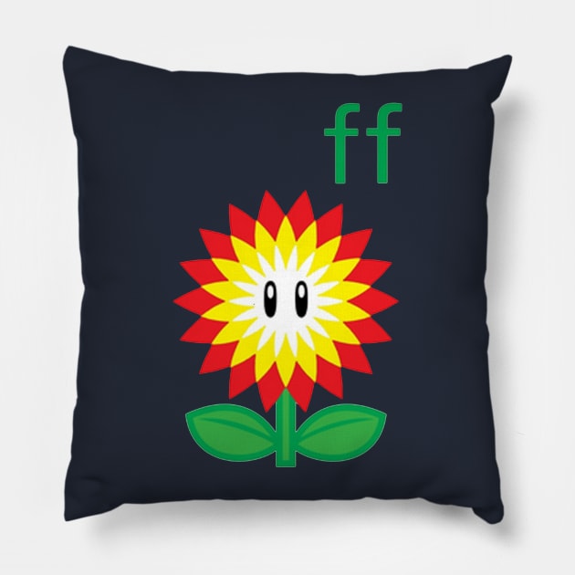 Fire Flower merry christmas Pillow by kathynho