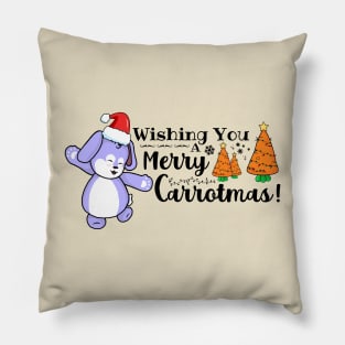 Wishing You a Merry Carrotmas Pillow