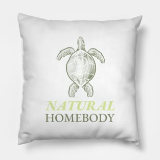 Natural Homebody Funny Turtle Pillow