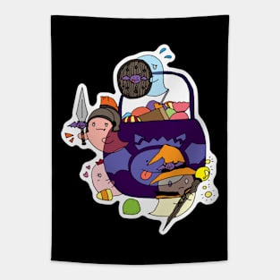 Protect the candies - Ghost RPG party Tapestry