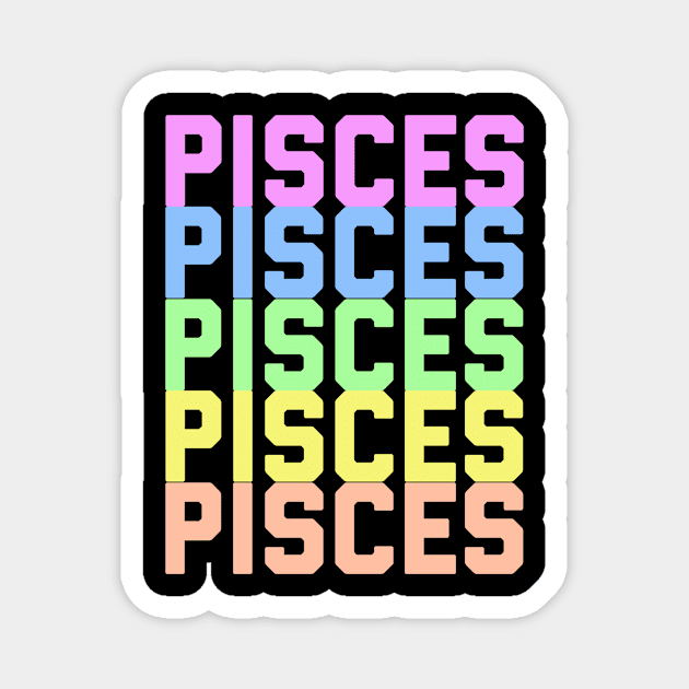 Pisces Rainbow Magnet by Sloop