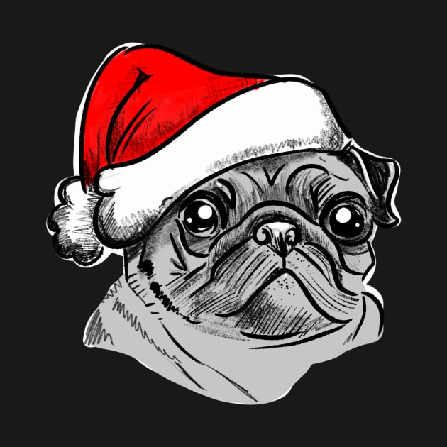 Happy pugmas Pug Owner by SusanaDesigns