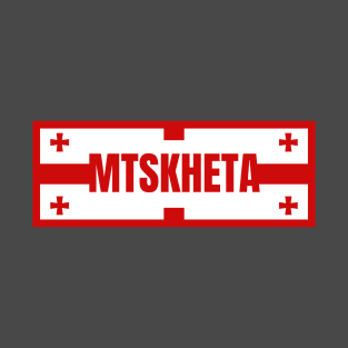 Mtskheta City in Georgian Flag Design T-Shirt