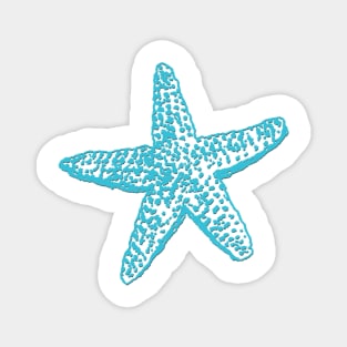 Starfish, Aqua Blue Magnet