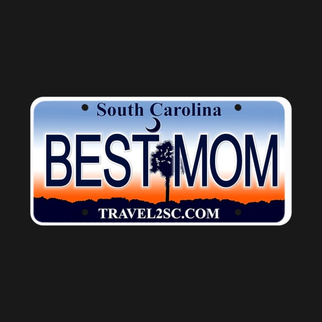 Best Mom South Carolina License Plate by Mel's Designs