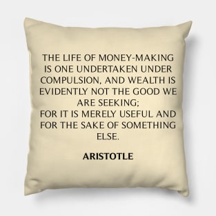 Aristotle's Quote Pillow