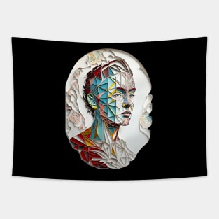 Woman Art Portrait Tapestry