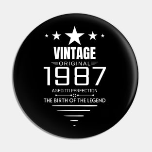 Vintage 1987 - Birthday Gift Pin