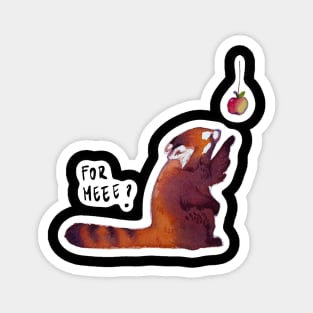 Red Panda gets a gift Magnet