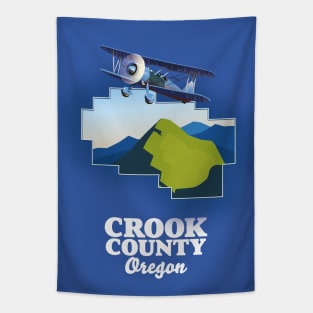 Crook County Oregon map Tapestry