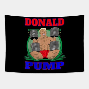 Donald Pump Gym Tapestry