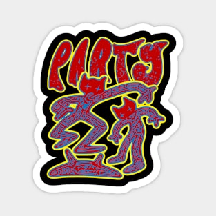 Party Rockin Pop Art Magnet