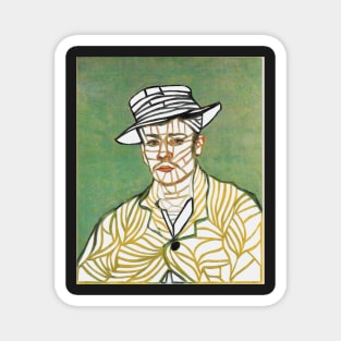 Van Gogh - Yellow Jacket Collage Art Magnet