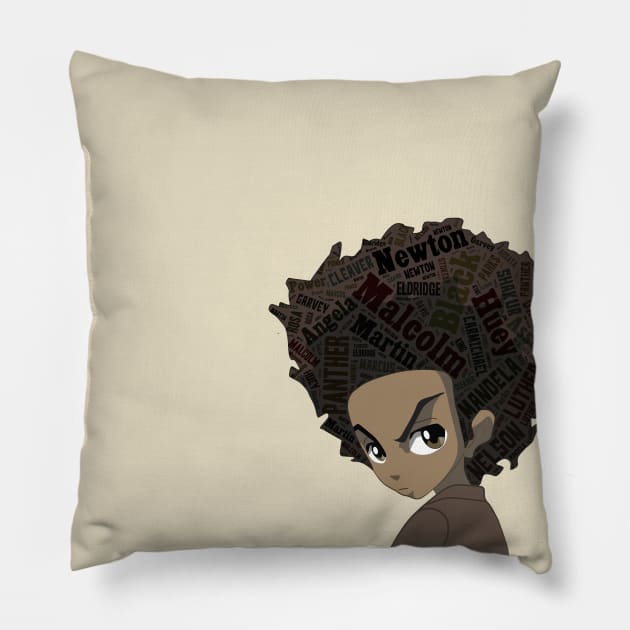 Huey Freeman - Black Power Pillow by 3coo