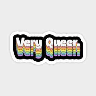 Very Queer // Retro Typography Design Magnet