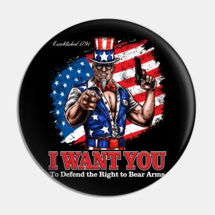 I Want You Jacked Uncle Sam Pin