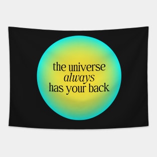 Positive Affirmation Green Aura Tapestry